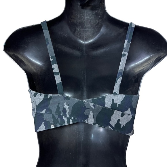 Fabletics Malindi grey camouflage sports bra - Picture 2 of 5